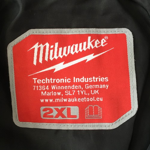 Milwaukee M12 Heated Gear mens Black Hooded Jacket size 2XL (No Battery) - Picture 4 of 11