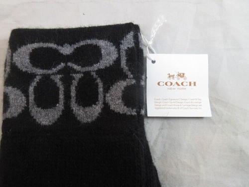 Guanti donna neri e grigi di Coach - Foto 2 di 3