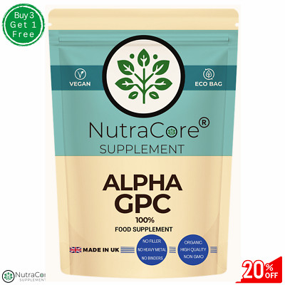 Alpha 100% Gpc 500mg Capsules-Effective &veg-cognitive & Sportler Support-90Caps