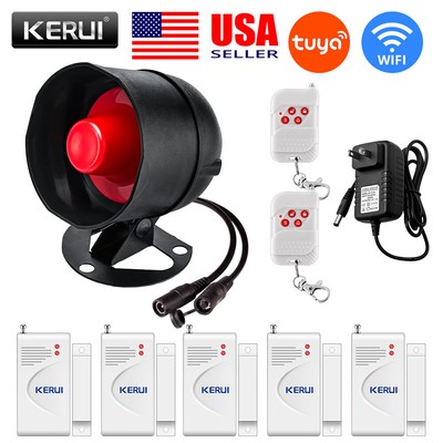 KERUI Wireless Security Burglar Door Alarm System Kit for Garage Shed House Shop