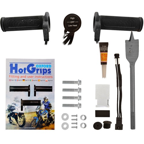 Scooter Heated Grips > Essential Small Motorcycle HotGrips with Panel Switch - Picture 2 of 5