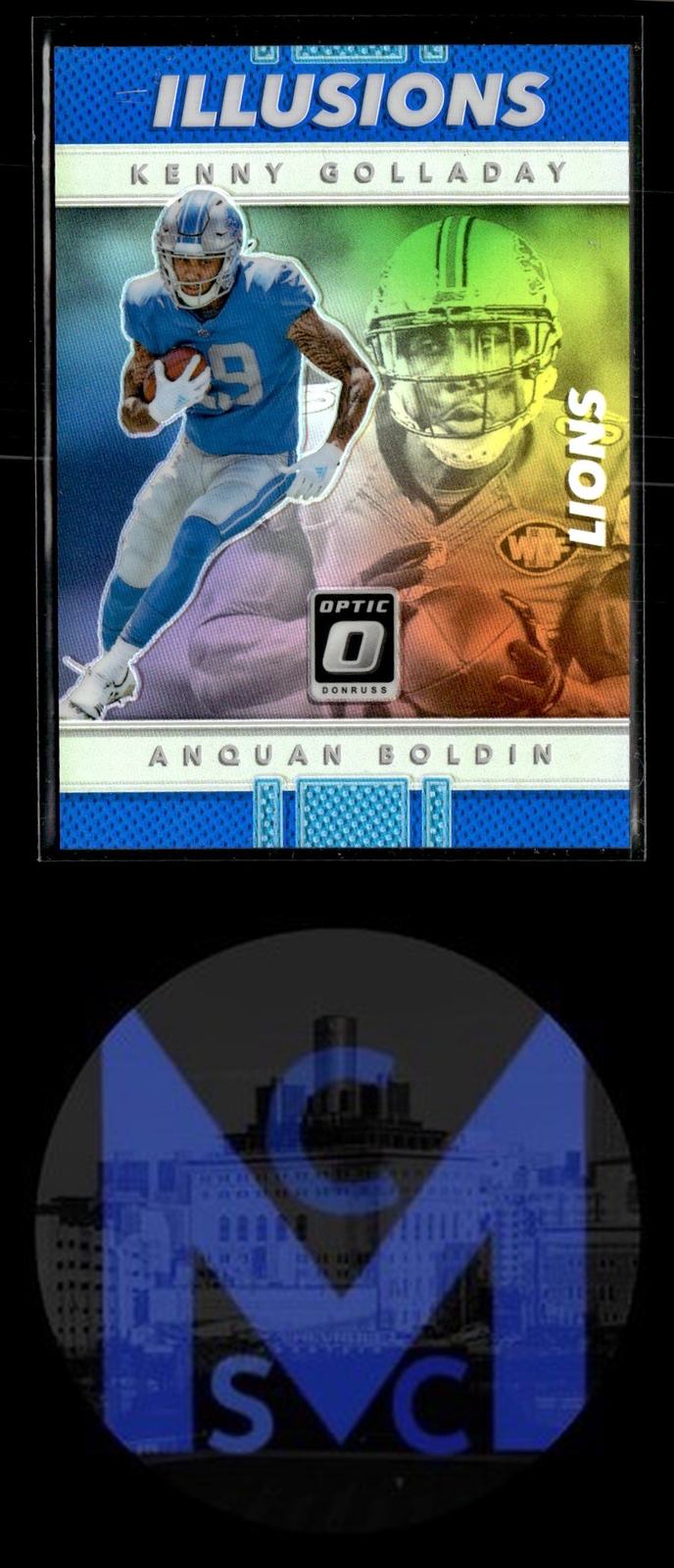 2017 Donruss Optic #26 Anquan Boldin / Kenny Golladay Illusions Blue #/149