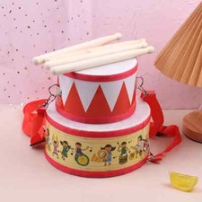 Drum Wood Musical Instrument For Children Baby Toy Beat Instrument Hand Drum Toy