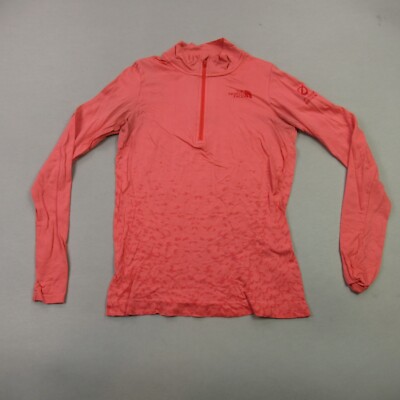 North Face Pullover Womens XS Long Sleeve 1/4 Zip Outdoors Pink Activewear
