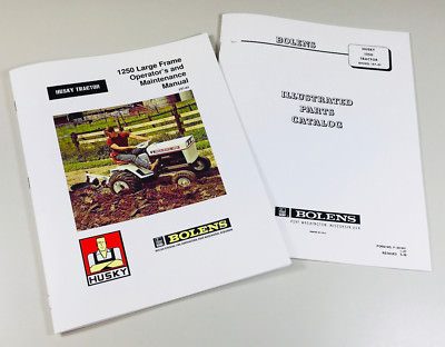 #ad Bolens Husky 1250 Large Frame Lawn Garden Tractor Operators Parts Manual 197 01 $18.97