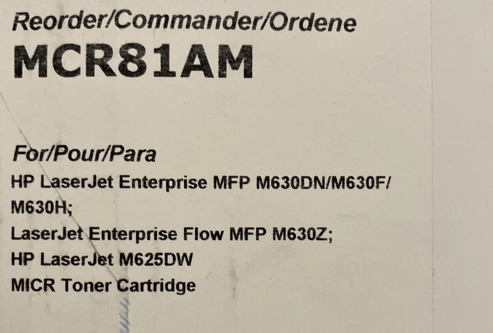 Micr Print Solutions Compatible CF281A(M) (81A) MICR Toner, Black (MCR81AM) - Image 3 of 3