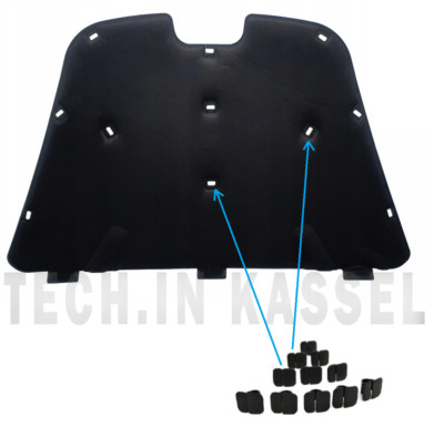 FORD MONDEO MK4 SCHALLDÄMMATTE FÜR MOTORHAUBE / FRONTKLAPPE Dämmung DÄMMMATTE