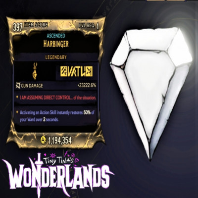 (PS/XBOX/PC) TINY TINA WONERLANDS  MODDED  Level 1 HARBINGER   23222.6% GUN DMG