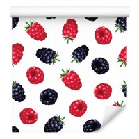 10M Vlies Tapeten Rollen Xxl Obst Himbeeren Brombeeren KüChe Dekor 6375