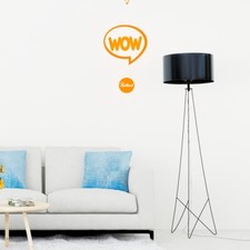 Wow word bubble hanging mobile fun and expressive wall decor
