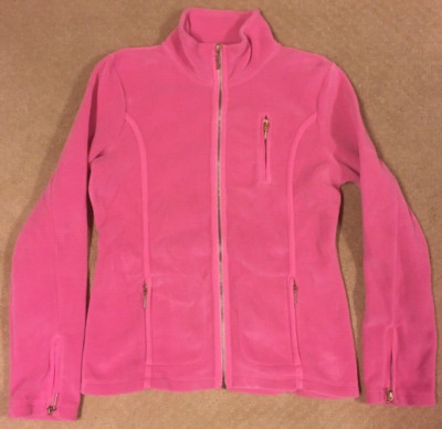 Apriori Full Zip Fleece Outdoors Hiking Jacket Women's size 10? see descrip pink