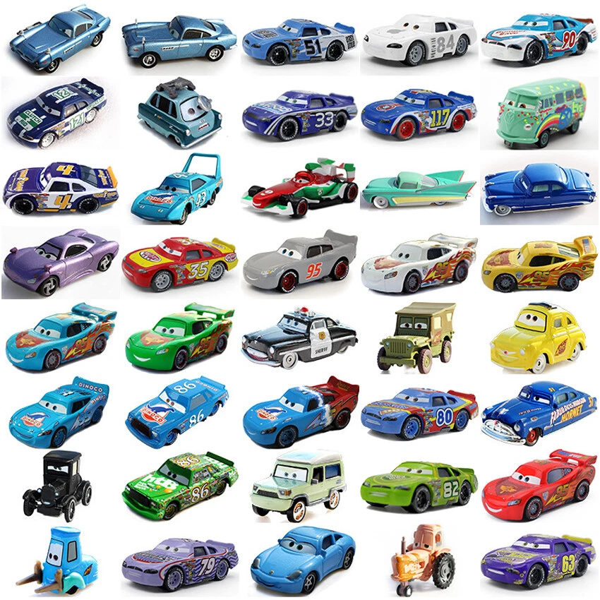 Disney Pixar Coches Juguetes 1:55 Rayo McQueen Diecast Niños Modelo Coche Lote Suelto Foto 2 de 4