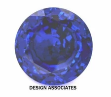 MAN MADE ROYAL BLUE SPINEL 7 MM ROUND CUT OUTSTANDING COLOR AAA