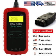 Check Engine Light Car Diagnostic Scan Tool I/M Readiness Read/Clear Fault Codes