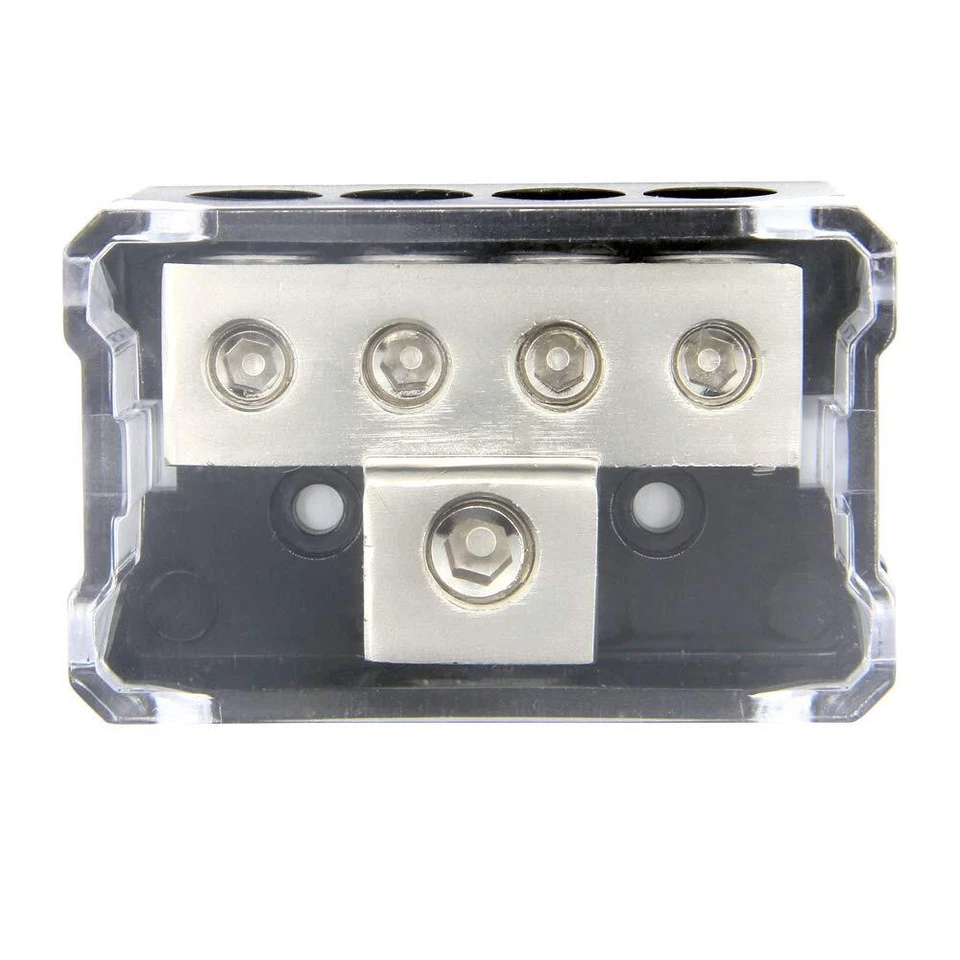 4 Way Distribution Block 0-4 AWG In, 4-10 AWG Out Car Audio Amp Power or Ground - Image 4 of 4