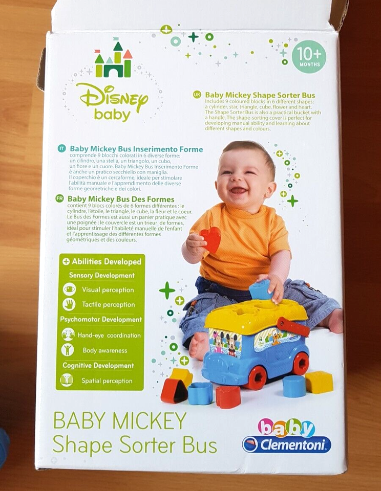 Baby Spielzeug, Mickey Shape Sorter Bus, und Toys Ente mit viele