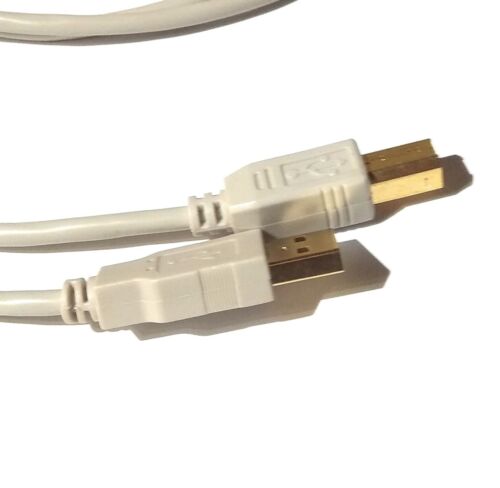 USB 2.0 high Speed Gold Plated A - B Printer Cable For Epson HP Kodak 2 Metres - Picture 3 of 7