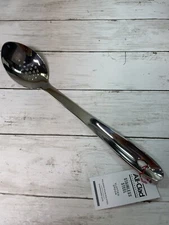 All-Clad Stainless Steel 13" Long Slotted Spoon, Silver, NEW
