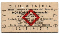 BTC(M) Platform Ticket Morecambe (Promenade) 1d ("A" Machine) Series 16