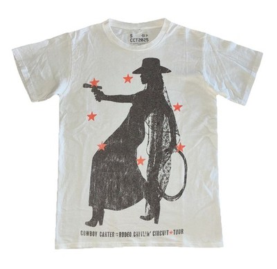 Beyonce Most Wanted Tee S White Cowboy Carter Tour 2025 Merch NEW *hole