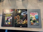 Marvel Masterworks Lot of 3 Spider-Man 1 Fantastic Four 1 Avengers 1 Kirby Ditko