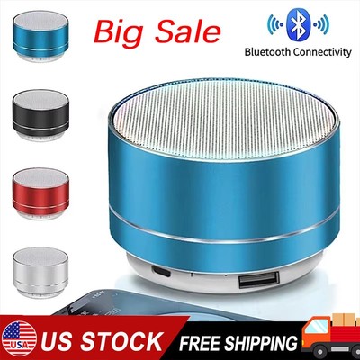 Mini Portable Bluetooth Speaker Rechargeable Wireless Stereo Bass USB/TF/FM Mode