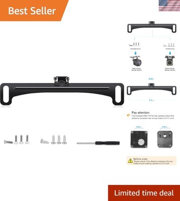 Universal Stainless Steel Backup Camera License Plate Bracket for Easy Install
