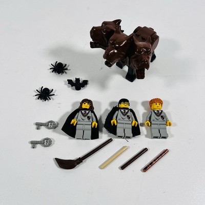 Lego Harry Potter 3-köpfige Hundefigur flauschig mit Flöte geteilt aus 4706 + Extras
