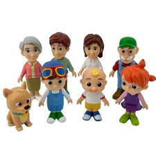 Cocomelon Friends and Family 8 Piece Figure Set JJ TomTom YoYo Bingo Jazwares