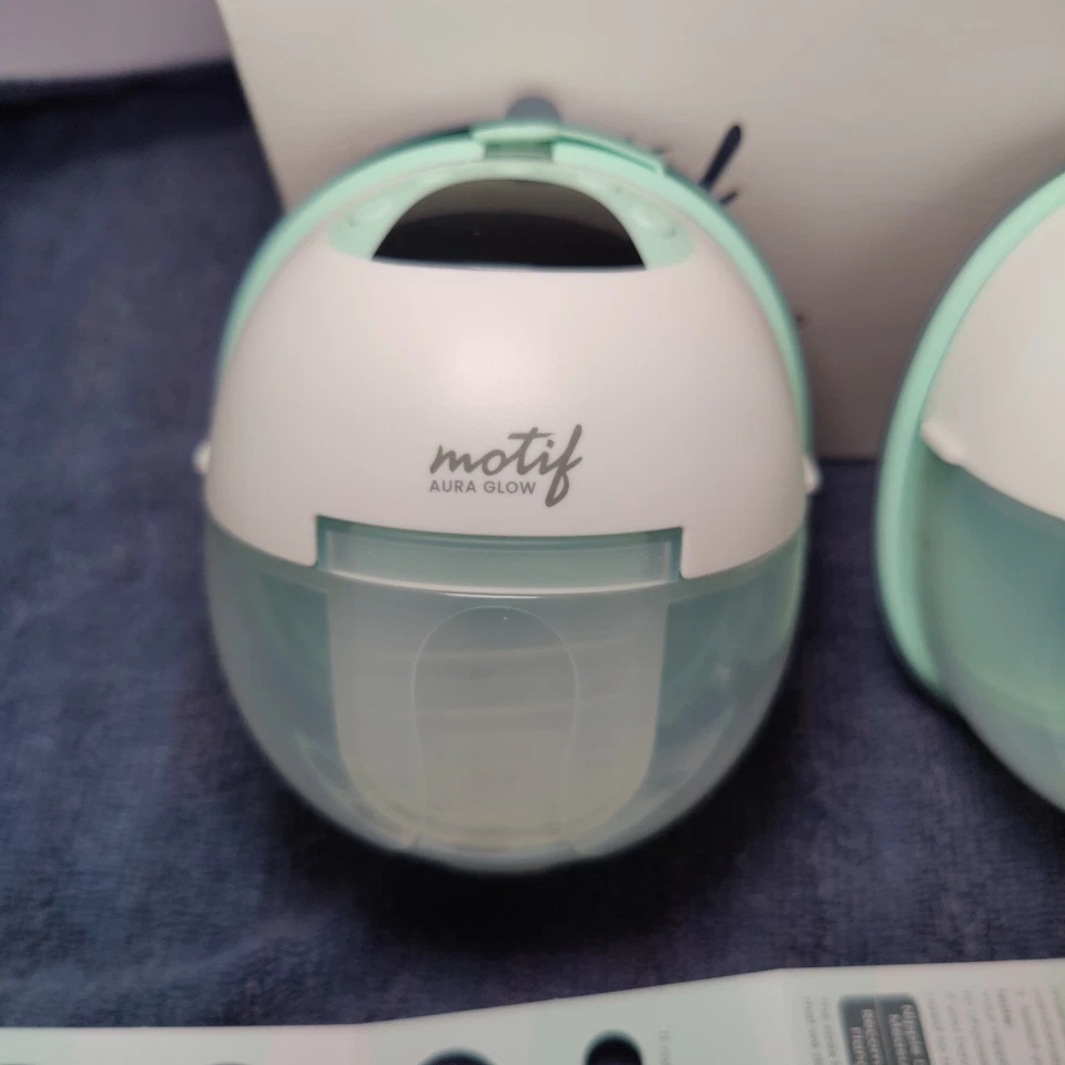 Extractor de leche portátil Motif Aura Glow manos libres con luz nocturna / LEER DESCRIPCIÓN Foto 3 de 4