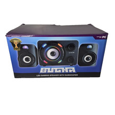 Bugha LED Gaming Speakers Subwoofer Set 3.5mm aux-in