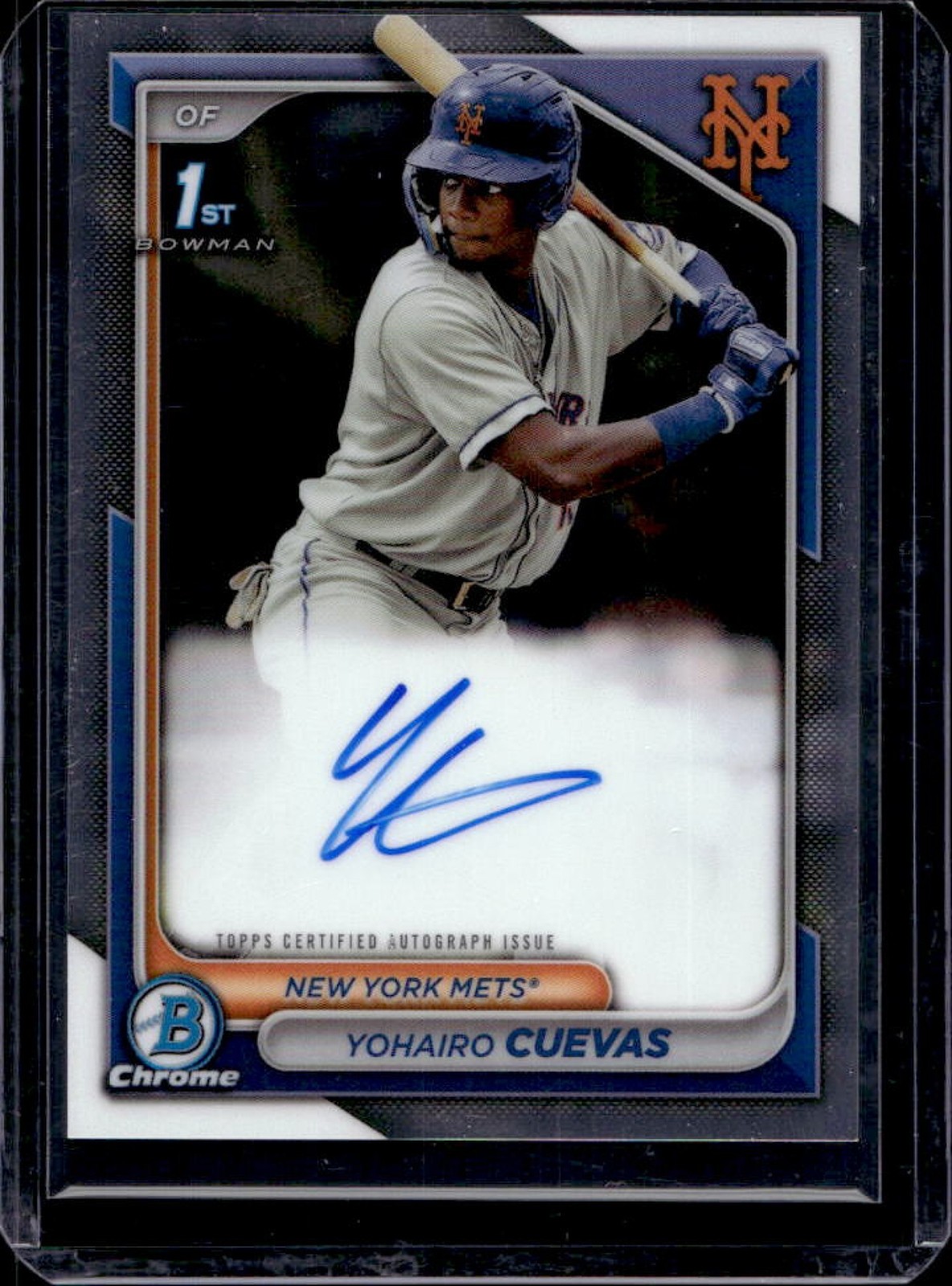 2024 Bowman Chrome Yohairo Cuevas Auto 1st #CPA-YCU Mets