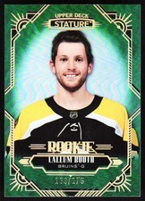 2020-21 Upper Deck Stature Green Callum Booth Rookie 163/175 Boston Bruins #105