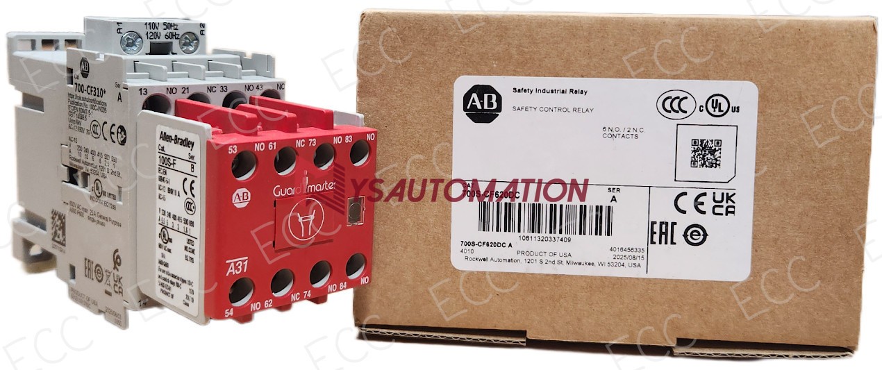 NEW Allen Bradley 700S-CF620DC Safety Control Relay 120VAC Coil 6NO/2NC Contacts