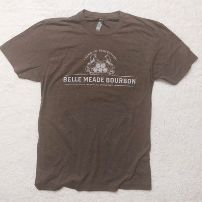 Belle Meade Bourbon Distillery Tshirt Brown Medium Preowned Condition M Horse 