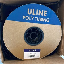 Uline S-7926 Black Poly Tubing Roll 6 Mil 24" x 500' LDPE Non-Vacuum 1 Roll