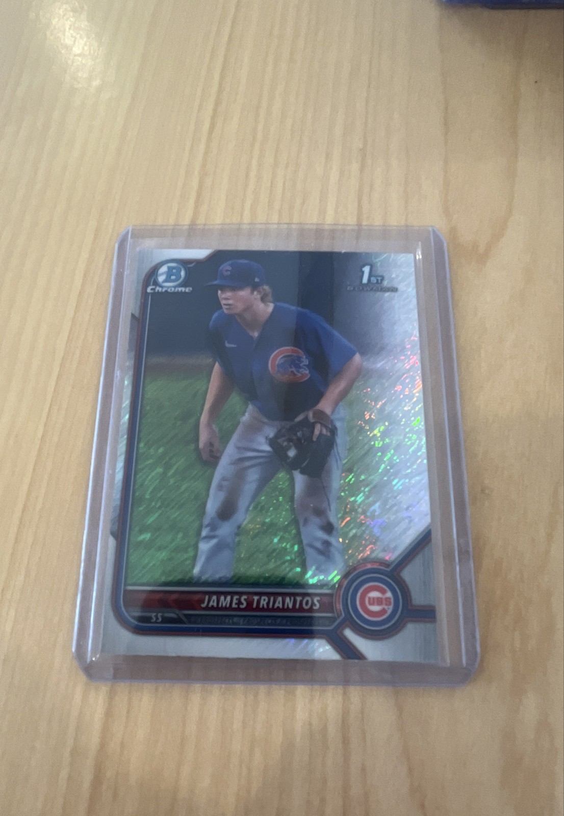 2022 Bowman Chrome - Prospects James Triantos #BCP-208 Shimmer Refractor (RC)
