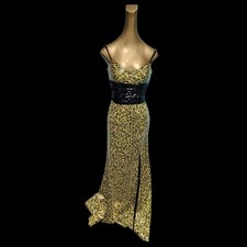 Sequined Leopard Showstopper Evening Gown.