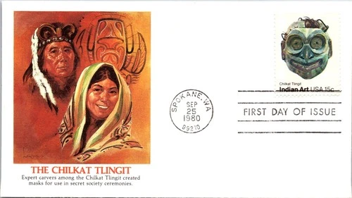 S08-0678, INDIAN MASKS, FDC