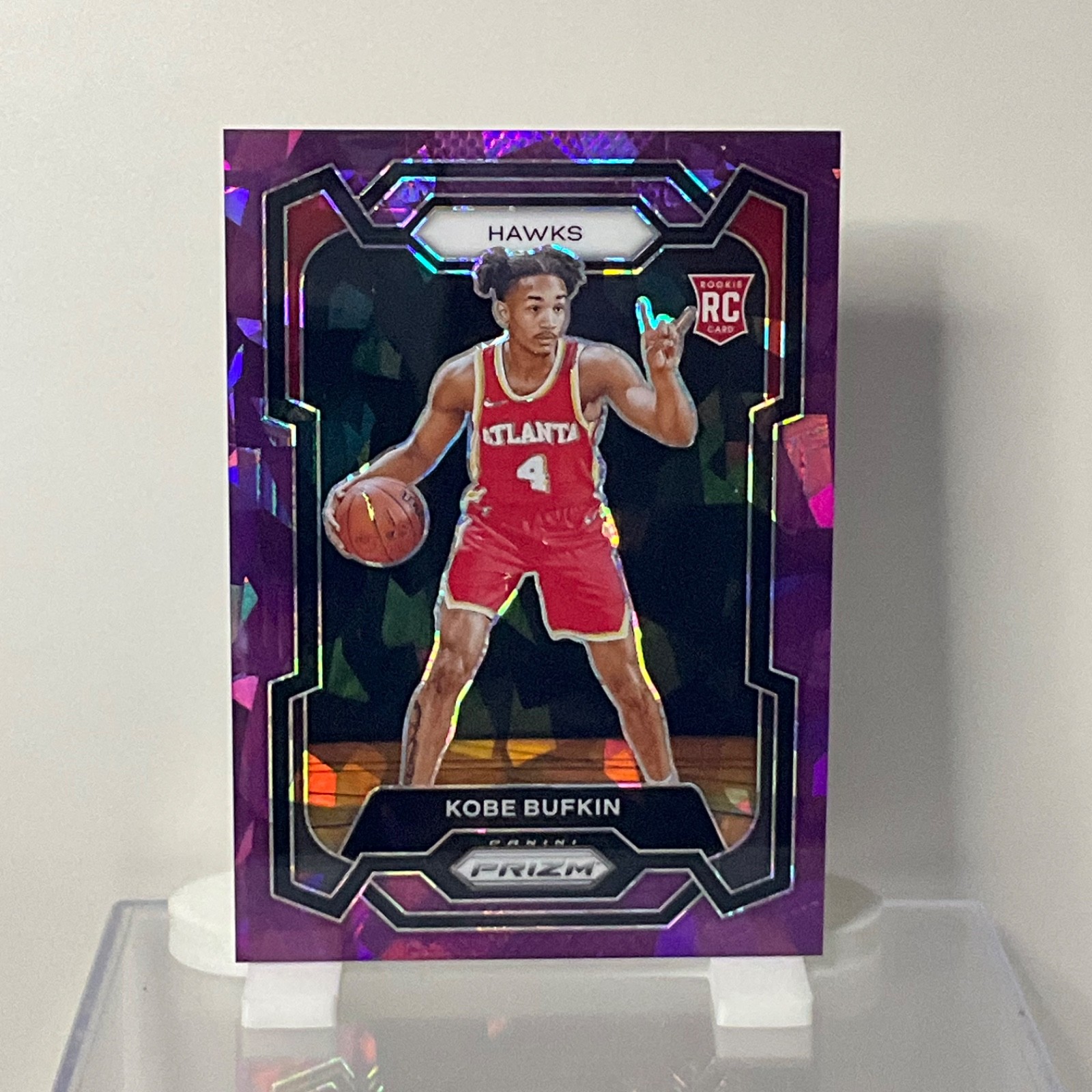2023-24 Panini Prizm- Rookies, Kobe Bufkin (RC) #151 Purple Ice Prizm /149