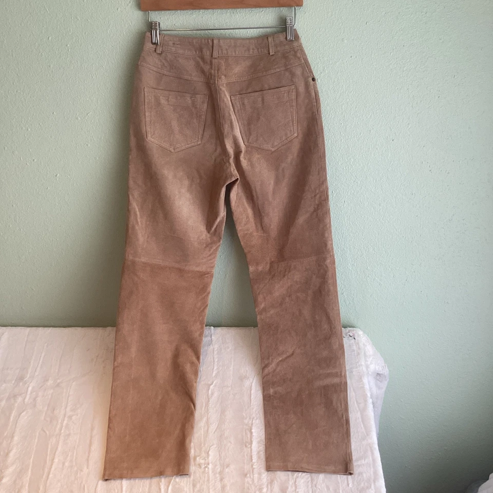 Chadwick’s Of Boston Women’s Tan Suede Pants Rocker,Biker,Yellowstone,Cowboy 4 - Image 3 of 4