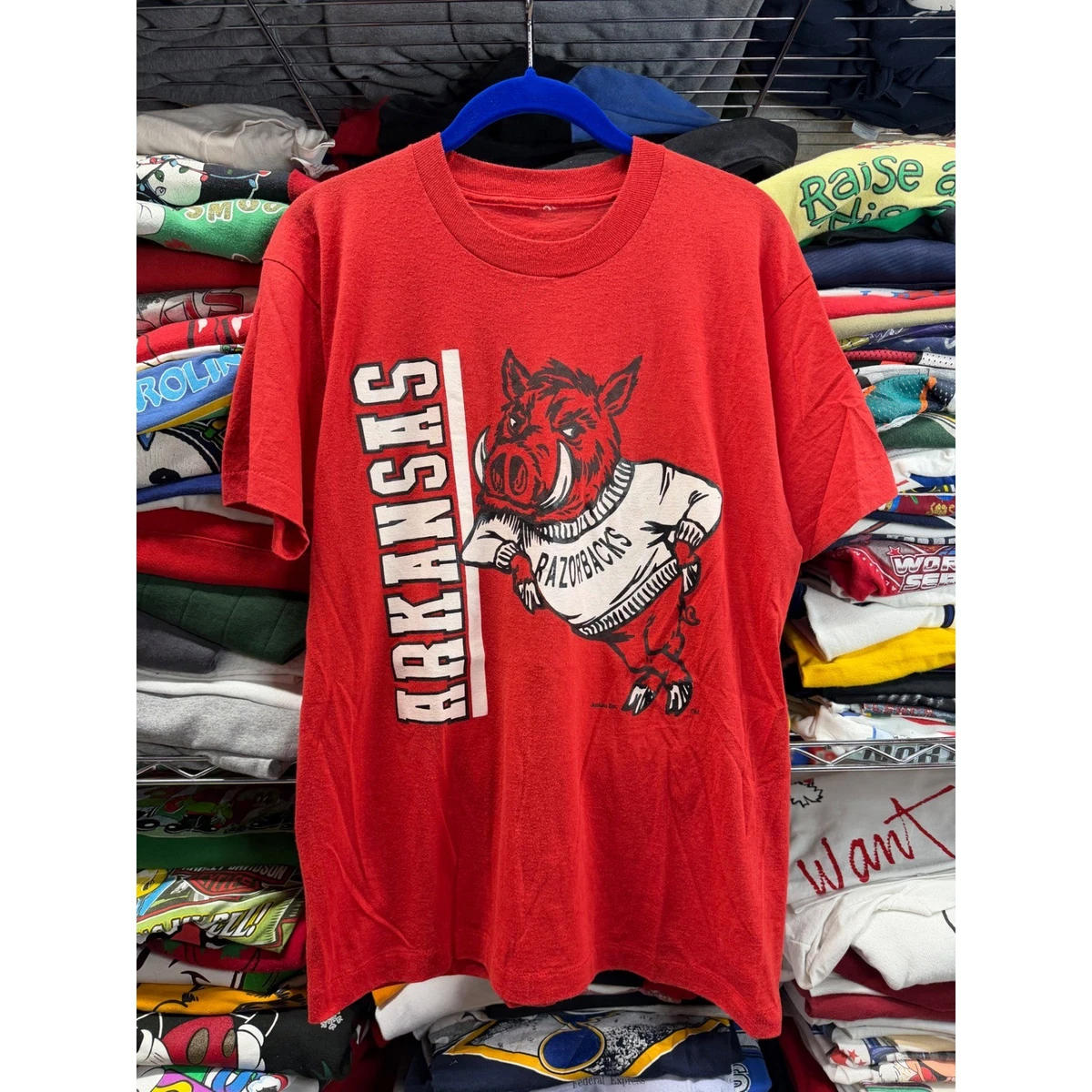 Preços baixos em Camisetas Vintage década de 1990 Vermelho para