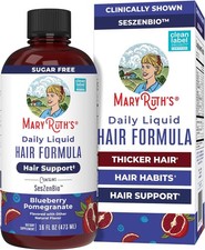 MARYRUTH'S Daily Liquid Hair Formula 500 mg SesZenBio 2,500 mcg Biotin Thicker