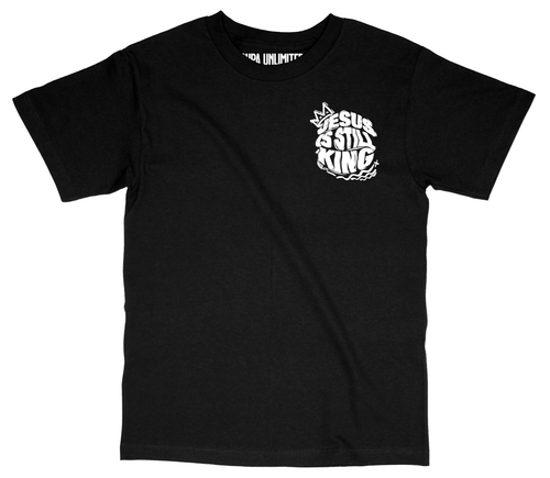 T-shirt chrétien Jésus est encore roi Bible religieuse inspiration foi tee - Photo 1 sur 3