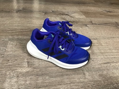 #ad adidas Youth Kids Size 12K Boys RunFalcon 3 Lace Shoes Blue HP5840 Sneakers $29.99