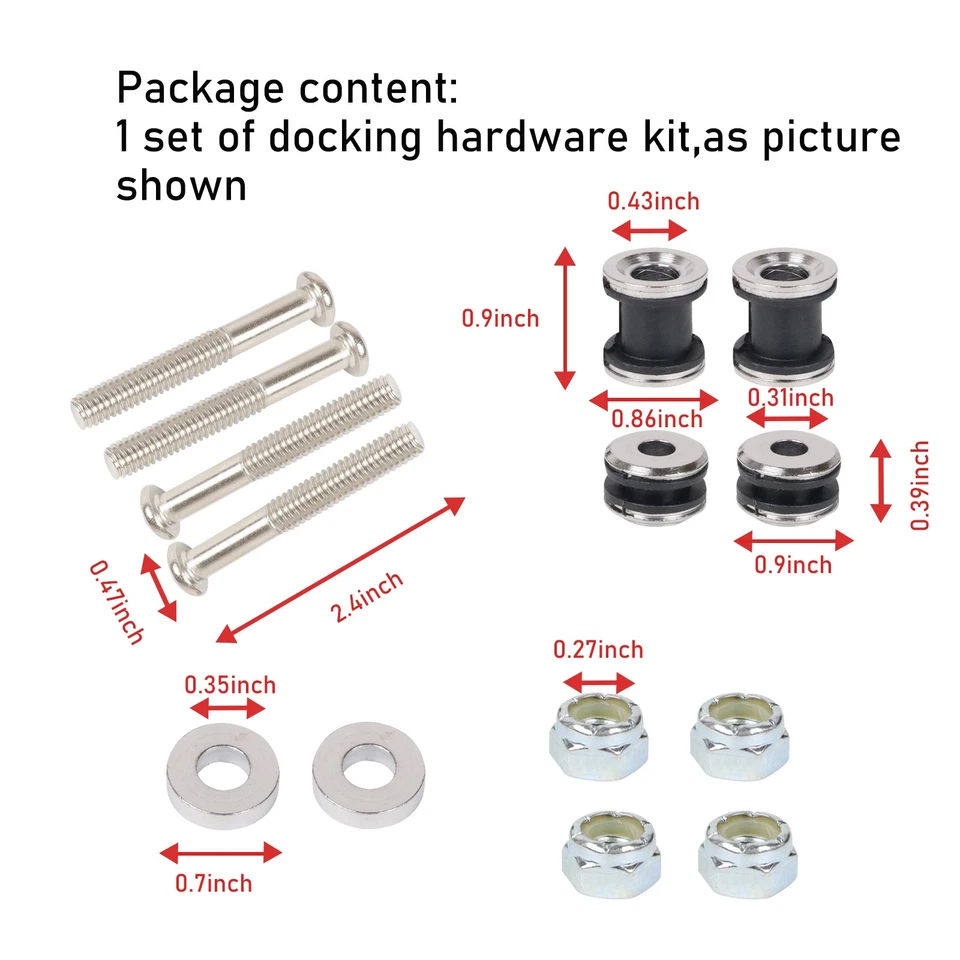 Sissy Bar Docking Hardware Kit Mounting Bolt Fit For Harley Sportster XL883 1200 Foto 3 de 4
