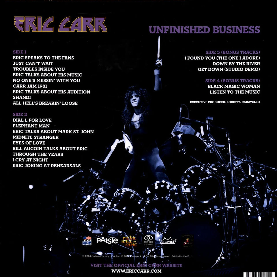 Eric Carr - Unfinished Business Record Store Day 2024 Blue (2011 - US - Reissue) - Bild 2 von 2