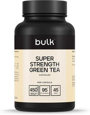 Bulk Super Strength Green Tea Capsules, 450 mg, Pack of 90, Packaging May Vary