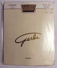Vintage Gerbe Mimosa Stretch Stockings sz Large 2 prs
