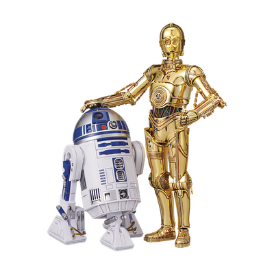 Bandai 2393011 1:12 Star Wars C-3PO & R2-D2 Plastic Model Kit | eBay